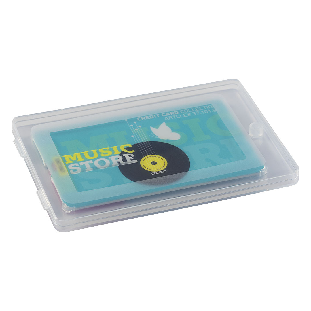 Geschenkbox für CREDIT CARD USB-Sticks aus Kunststoff