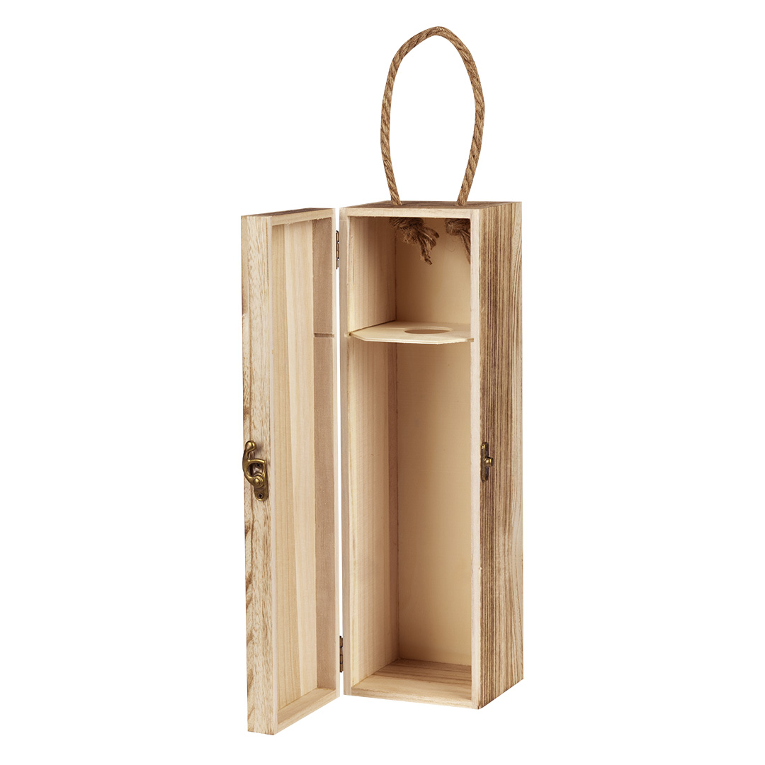 Geschenkbox aus Holz für eine Flasche