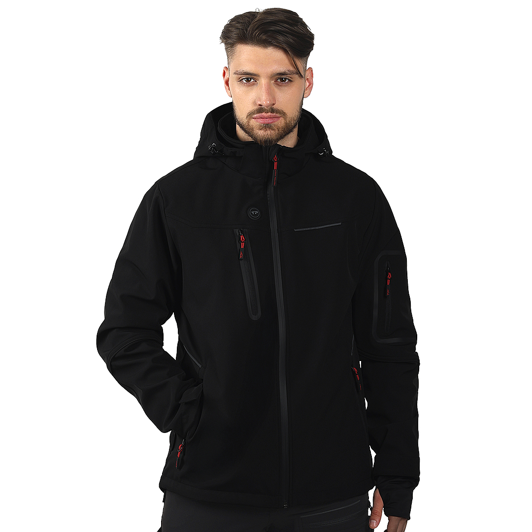 Softshell-jacke mit integrierten Heizungen