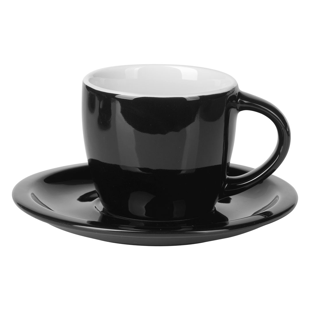 Cappuccinotasse mit Untertasse aus Porzellan, 150 ml